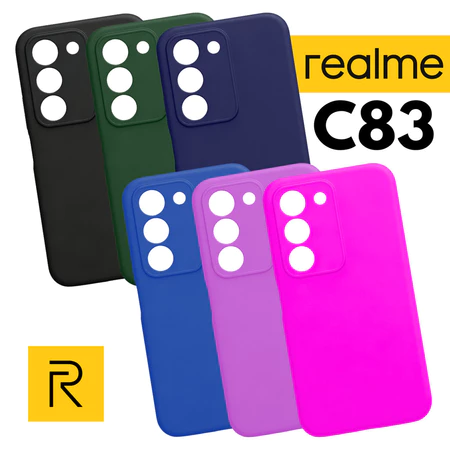 Capa Aveludada Para Realme C83 Colorida - Capinha Protetora Modelo 2026