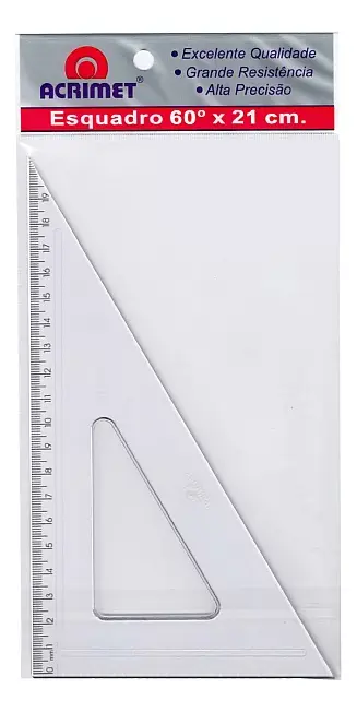 Esquadro Acrimet 21cm 60 Graus