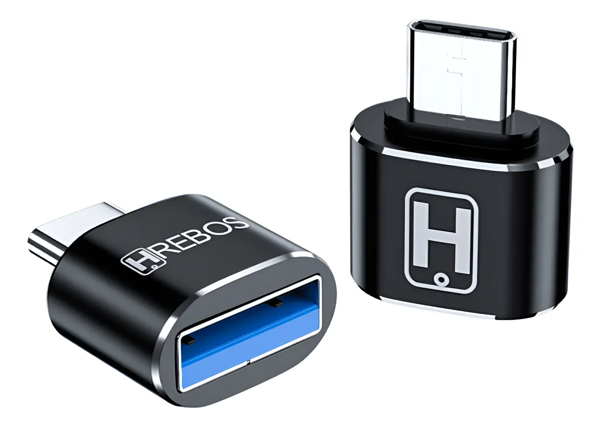 Adaptador OTG Tipo-C Macho x USB Fêmea Celular iPad Macbook Notebook - Dados e Energia 2.0