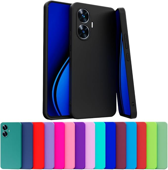Capa Capinha Case Compatível Realme C55 Silicone Aveludada Com Proteção De Câmera